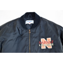 Naf Naf Vintage Bomber Jacke Nylon Flieger Jacket France League Casual 1973 XS-S