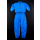 Puma Trainings Anzug Track Jump Suit Track Top Blau Vintage Nylon Fitness 5 S-M