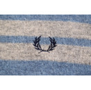 Fred Perry Wolle Pullover Sweater Crewneck England Casual Knit Wool Vintage M-L