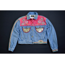 Pop 84 Jeans Jacke Jacket Giacca Vintage Italia Paillette...