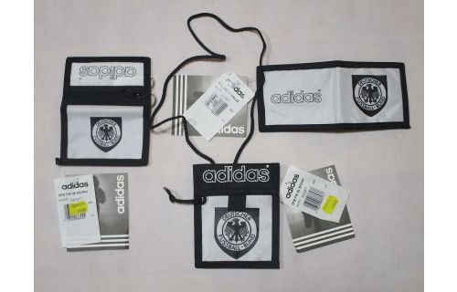 Adidas Deutschland Geld B&ouml;rse Schl&uuml;ssel M&auml;ppchen Vintage 90er EM 1996 Wallet DFB