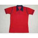 Erima Trikot Jersey T-Shirt Polo Poloshirt Vintage West Germany red blue 7 M-L